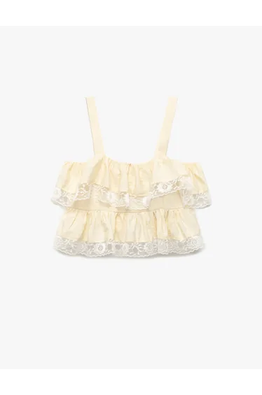 Ruffle Crop Blouse