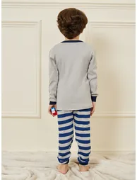 Dinosaur Printed T-Shirt and Pyjama Set - 3