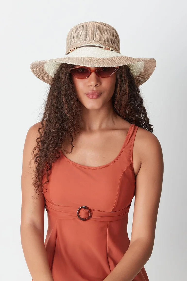 Mercerized Beach Hat - 1