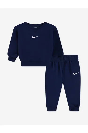 Kids Essential Fleece Tracksuit in Navy