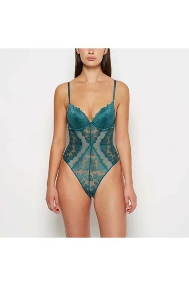 Longlines Bodysuit in Mediterranea