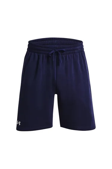 Under Armour Mens Rival Fleece Shorts - Midnight Navy/White