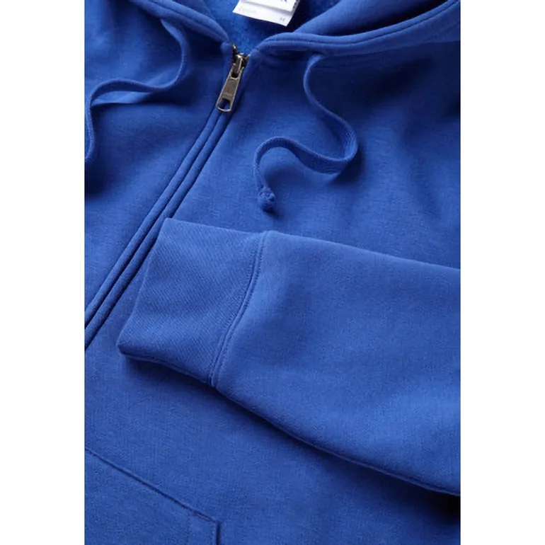 Russell Mens Authentic Full Zip Hooded Sweatshirt / Hoodie - Bright Royal - 2