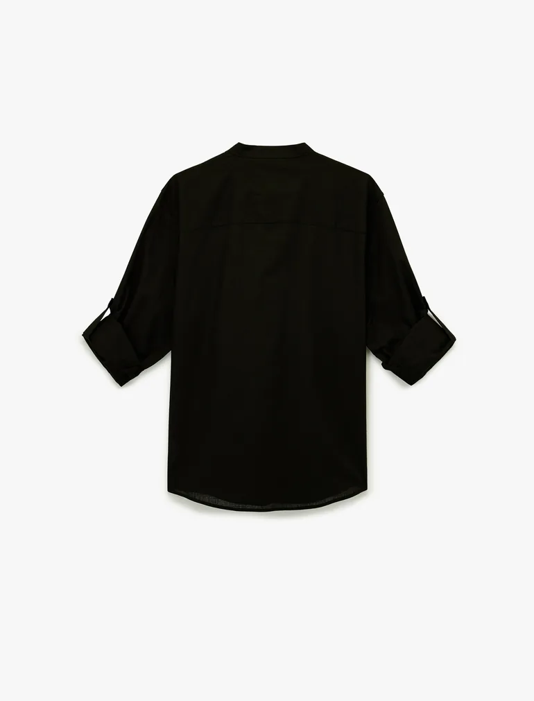 Mandarin Neck Shirt - 3