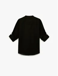 Mandarin Neck Shirt - 3