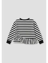 Marley Peplum Stripe Tee - 1