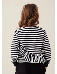 Marley Peplum Stripe Tee - 4
