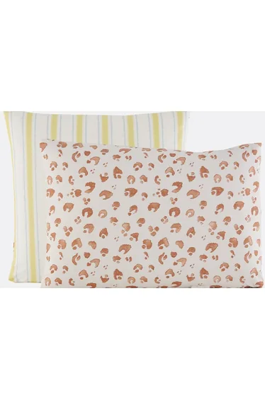 Javad Cotton Pillowcase with Leopard Print