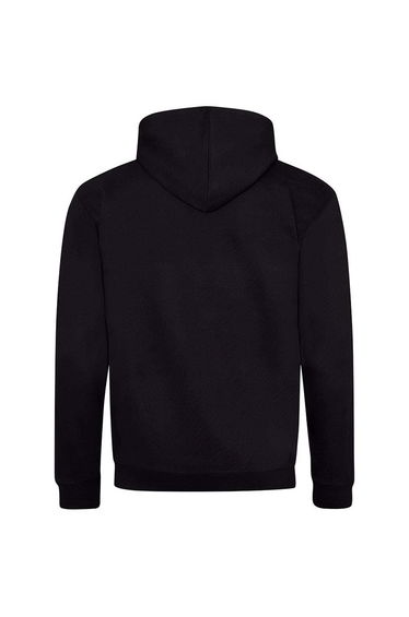 Awdis Mens Varsity Heather Full Zip Hoodie - Jet Black/Heather Grey product thumbnail 2
