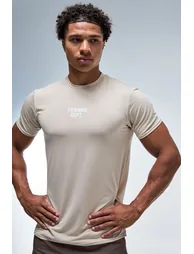 Training Dept Regular Fit T-shirt - taupe