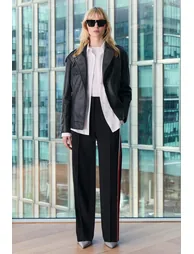 Tailored Side Stripe Straight Leg Trouser - 2