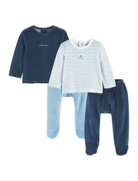 Pack of 2 Pyjamas in Velour