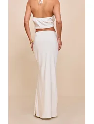 Ecru Tencel Maxi Skirt - 2