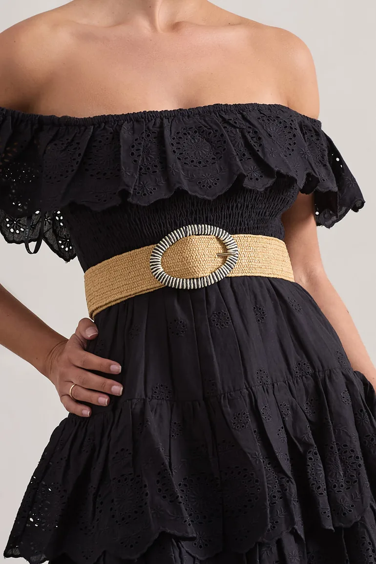 Campora | Beige Natural Woven Belt - 2