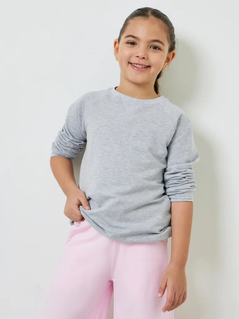 Kids Unisex Raglan Sleeve Cotton Regular Fit Sweatshirt - 5