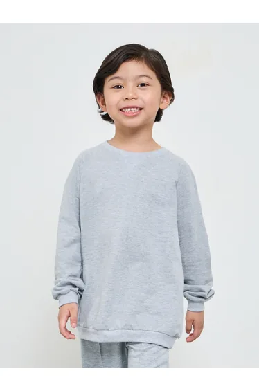 Kids Unisex Raglan Sleeve Cotton Regular Fit Sweatshirt