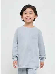 Kids Unisex Raglan Sleeve Cotton Regular Fit Sweatshirt