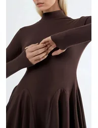 BUSEM Mini Turtleneck Jersey Dress - 5
