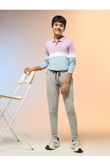 Boys Slim Fit Sports Track Pants with TECHNO GUARD