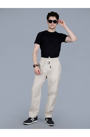 Men Relaxed Fit Drawstring Pants