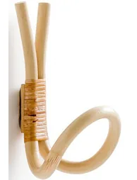 Set of 2 Malu Rattan Wall Hooks - 1