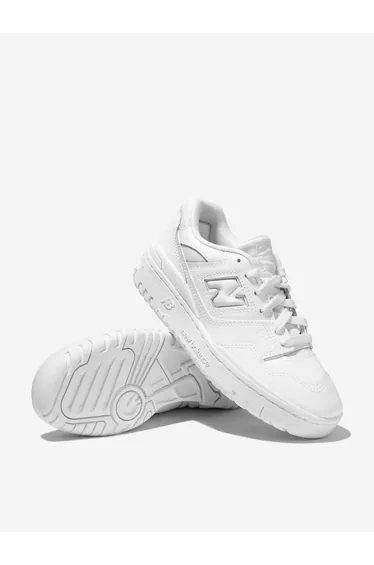 حذاء أطفال رياضي برباط بشعار لون أبيض 