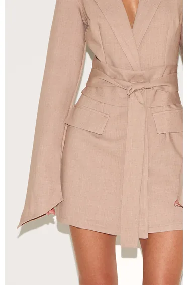 فستان  بليزر  بريتي ليتل ثينق قطن بيج بحزام