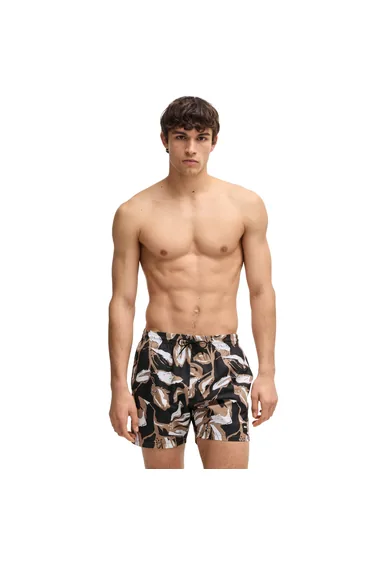 Men's Boss Piranha Swim Shorts in Black