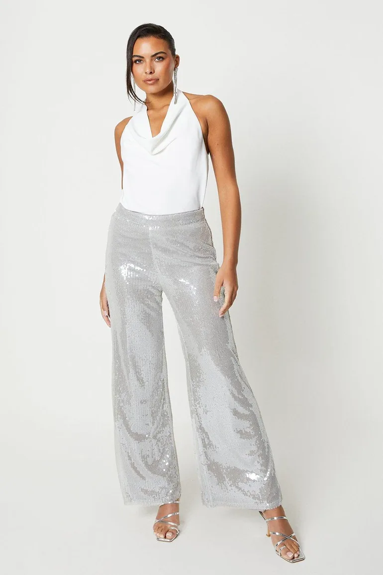 Sophie Habboo Sequin Trouser - 1