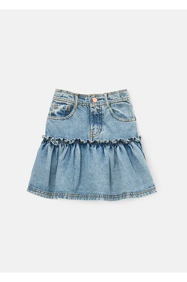 Noemie Heart Pocket Denim Skirt