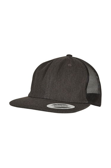 Flexfit Unisex Adult Denim Trucker Cap - Black Raw