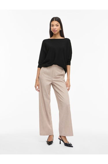 3/4 Length Sleeve Boat Neck Jumper