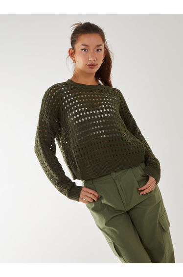 Crochet Knitted Sweatshirt