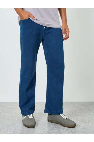 Men Dark Blue Carpenter Fit Jeans