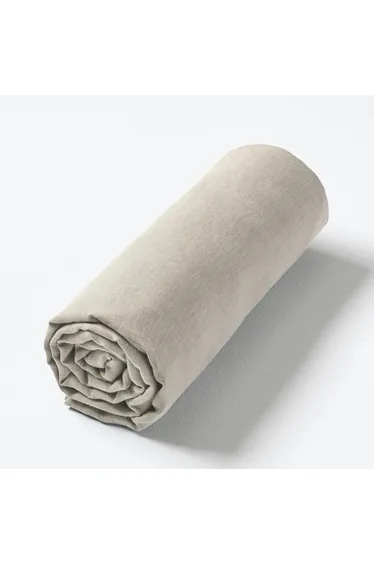 شرشف سرير قنب مغسول بحواف مطاطية