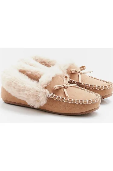 Thermolactyl Faux Fur-Lined Slippers