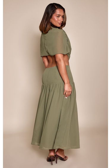 Shape Olive Cut Away Trim Detail Maxi Dress product thumbnail 2