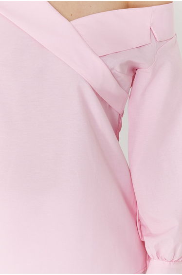 Pink Boat Neck Woven Blouse product thumbnail 4
