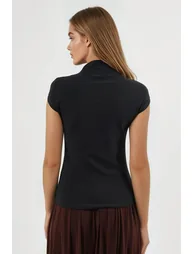 BUSEM Fitted Crew Neck Knitted Blouse - 3