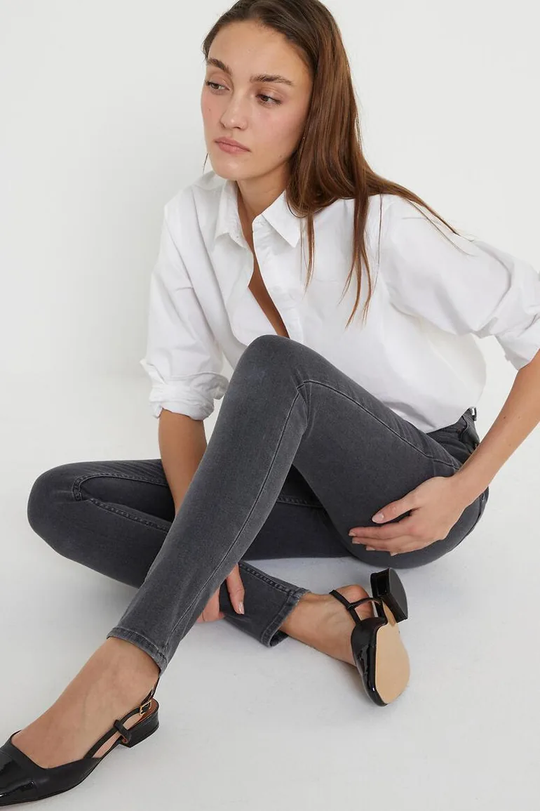 High Waist Skinny Jeans, Length 29.5"