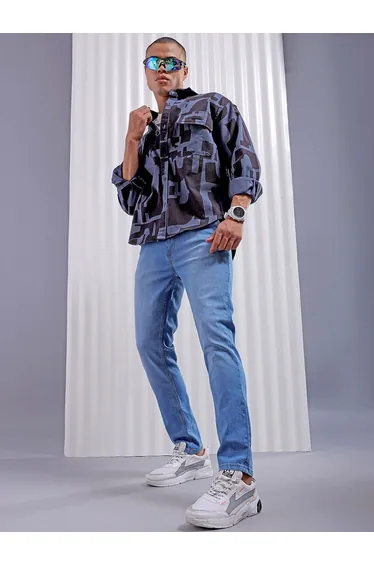 Men Slim Fit Solid Jeans