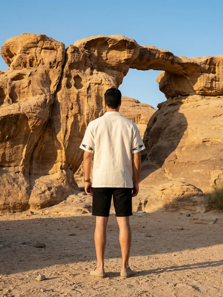 قميص رجالي كاجوال بطبعة - 1