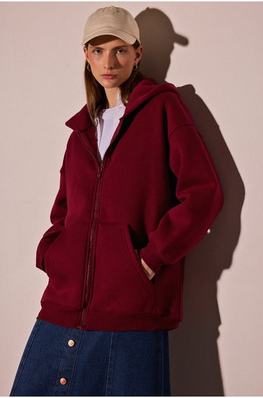 HOODED KNIT JACKET product thumbnail 2