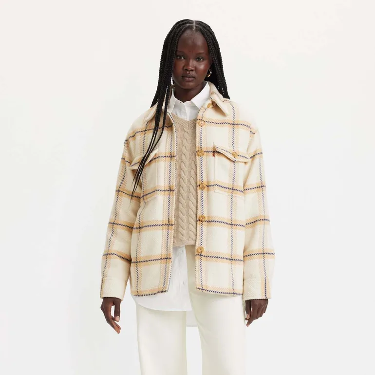 Women's Levis Nola Shacket in Cream