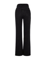 Jeans - Black - Wide leg - 7