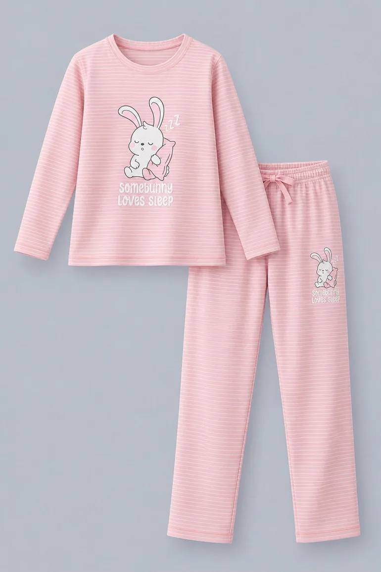 Graphic Two-Piece Pajama Set - 2