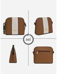 Masha Color Block Vertical Sling Bag - 3