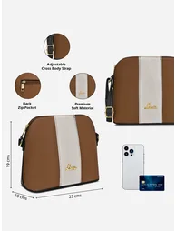 Masha Color Block Vertical Sling Bag - 5