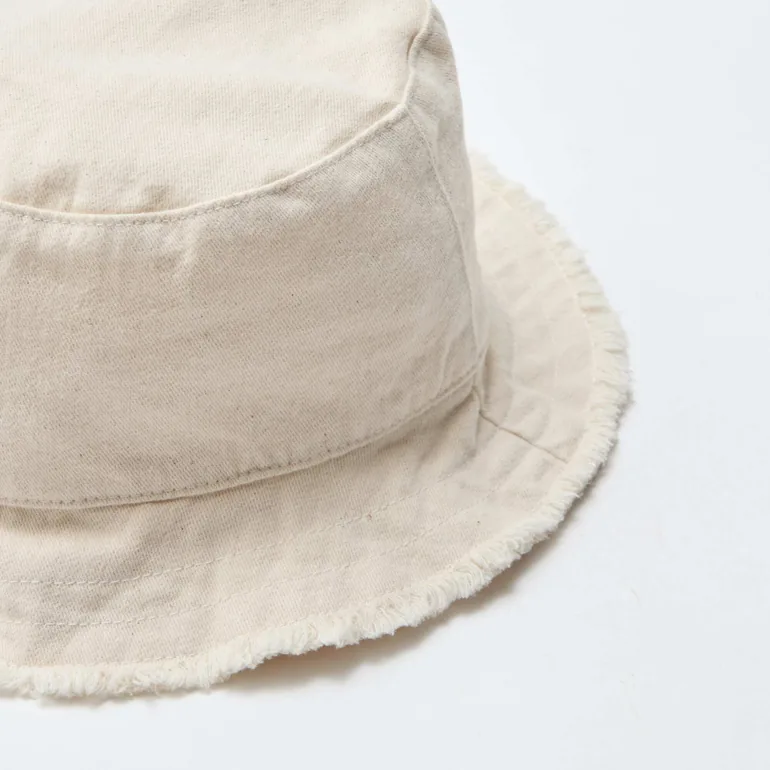 Plain Bucket Hat BEIGE - 1