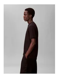 Tonal Stripe Crew Neck Tee Black - 2